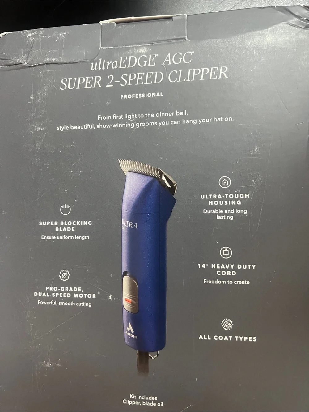 Andis UltraEDGE AGC Super 2-Speed Clipper – Metallic Blue